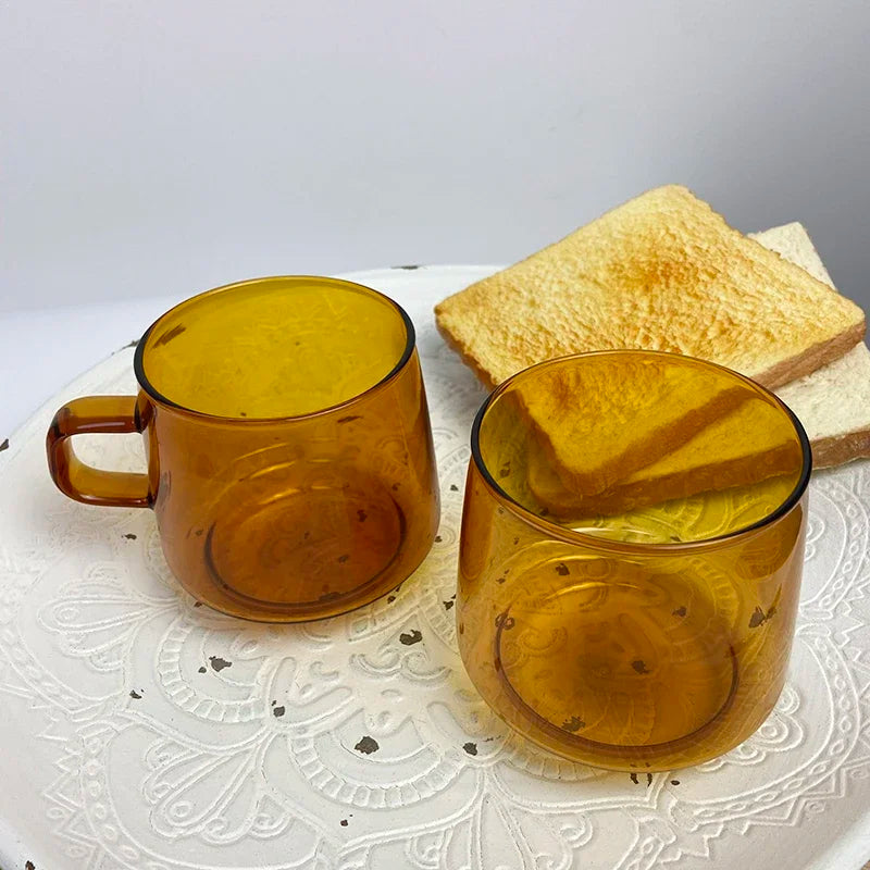 YOMDID Colorful Coffee Mug High Borosilicate Glass Coffee Cup Tea Juice Milk Water Mug Durable caneca tazas Heat Resistant