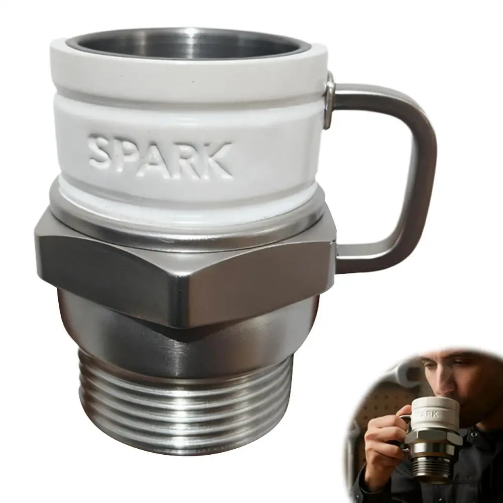 Spark Plug Mug, Engine Spark Plug Design, Novelty Coffee Mug, personalized automotive coffee mugs