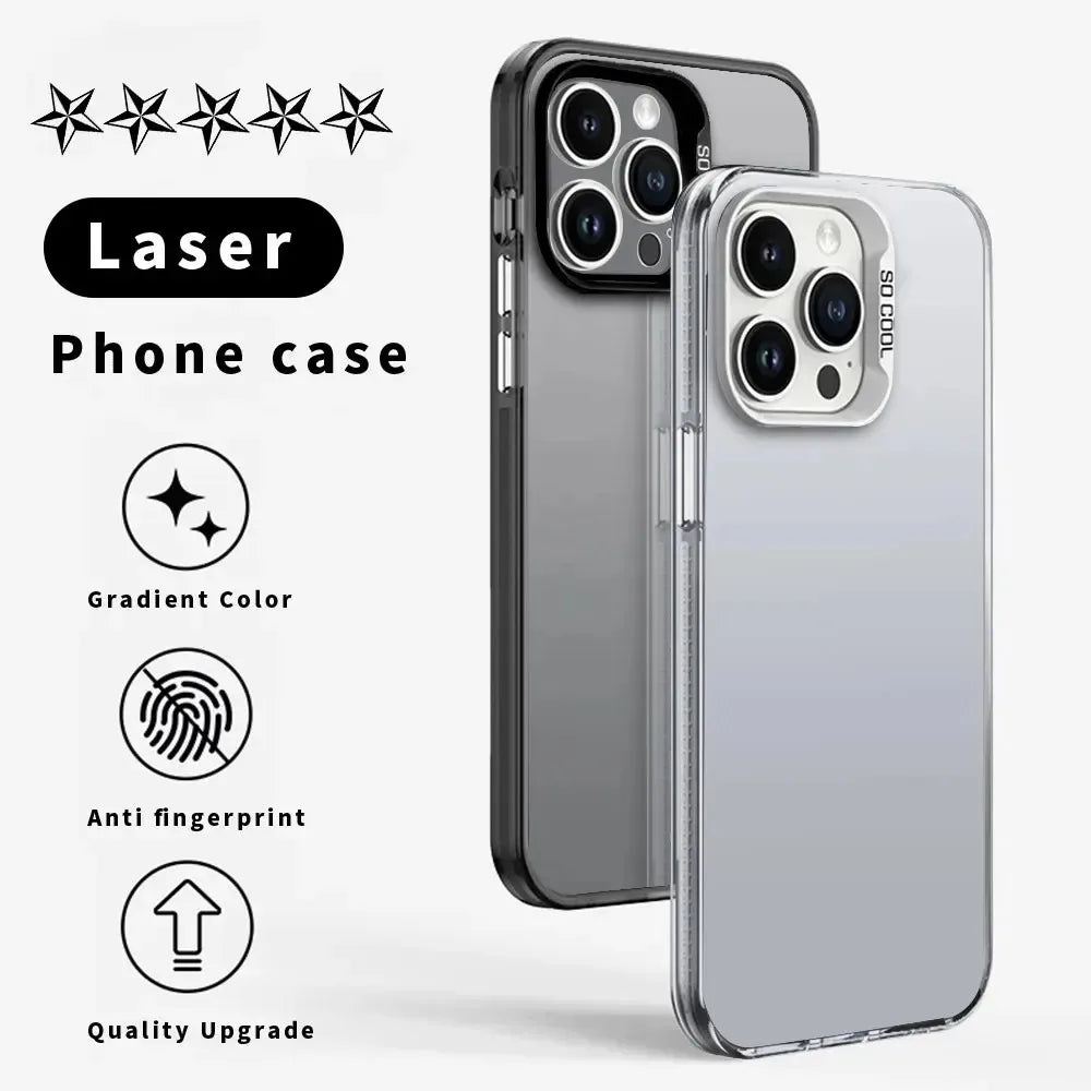 1PC Artistic Luxury Cars Phone Case For IPhone 17 17Air 16 15 14 13 12 11 Pro Max Plus Colorful Silver