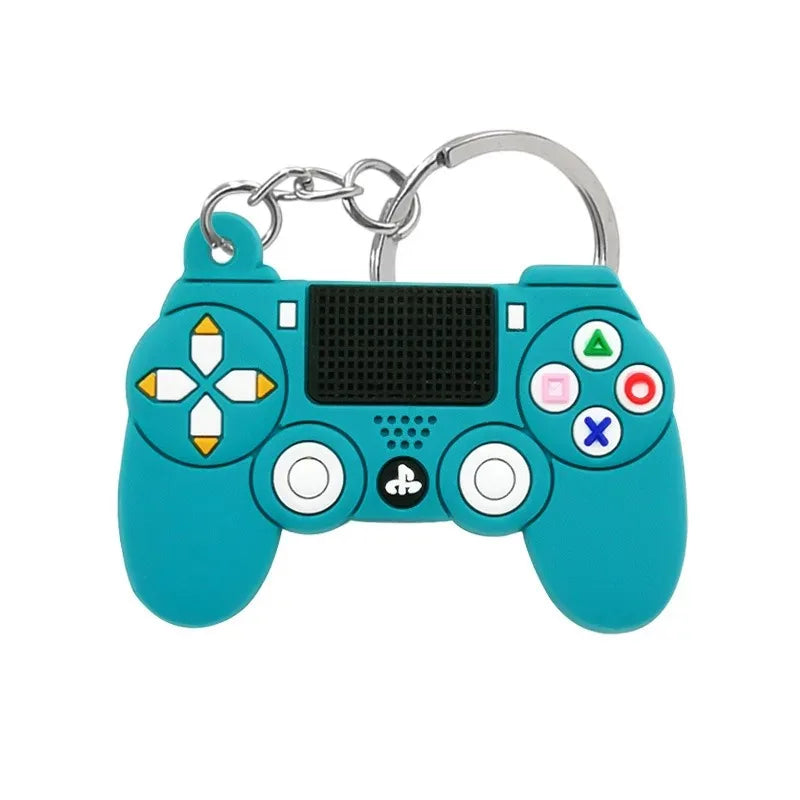 1PCS PVC Game Machine Keychain & Keyring Cute Gamepad Joystick Key Chain PS4 Game Console Jewelry Bag Car Hanging Accessories