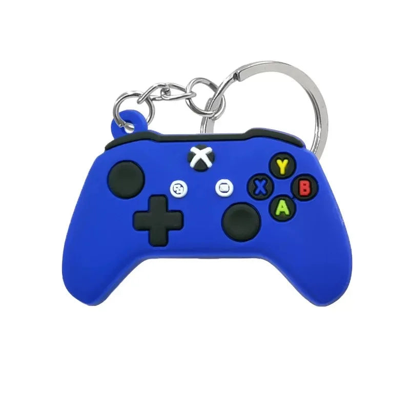 1PCS PVC Game Machine Keychain & Keyring Cute Gamepad Joystick Key Chain PS4 Game Console Jewelry Bag Car Hanging Accessories