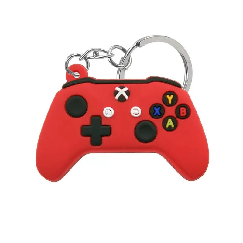 1PCS PVC Game Machine Keychain & Keyring Cute Gamepad Joystick Key Chain PS4 Game Console Jewelry Bag Car Hanging Accessories