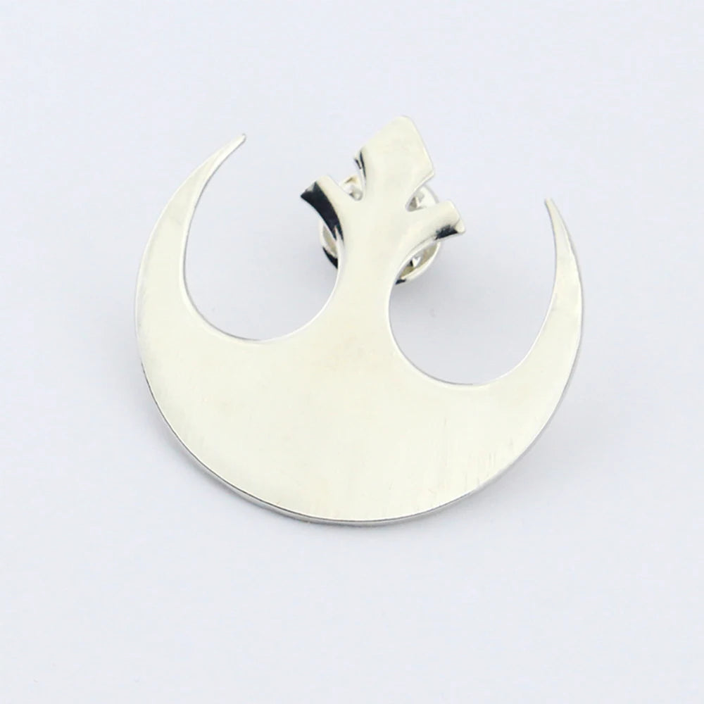 Stars War Rebel Alliance Logo Brooch Simple Style Stainless Steel Brooch for Bag Clothing Lapel Pins Accessories Gift