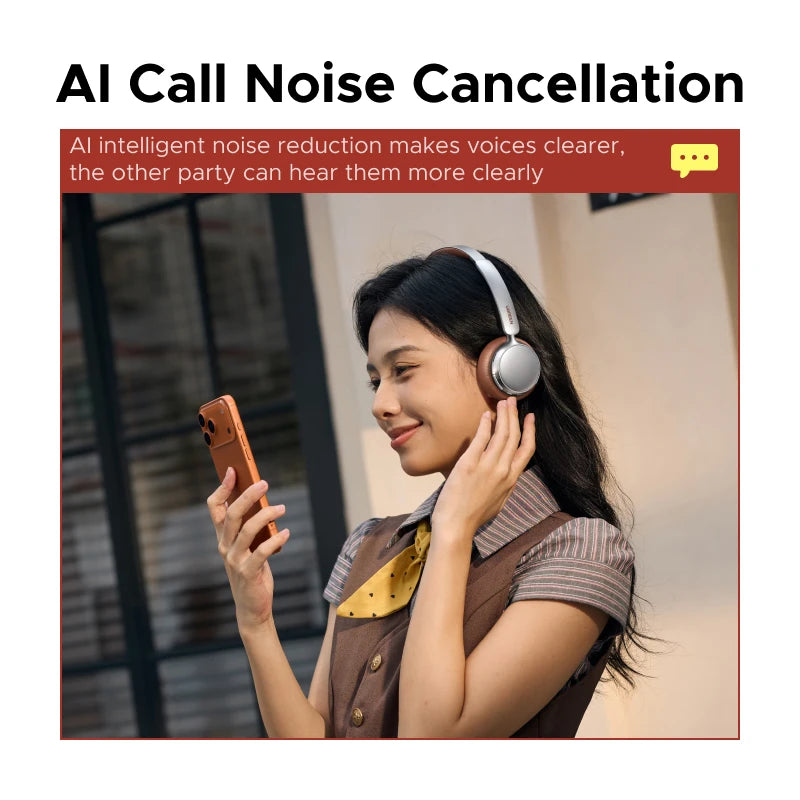 UGREEN ANC Wireless Headphones, Active Noise Cancelling, Premium On-Ear Bluetooth Headset, Customizable Sound,Cloud Foam Comfort