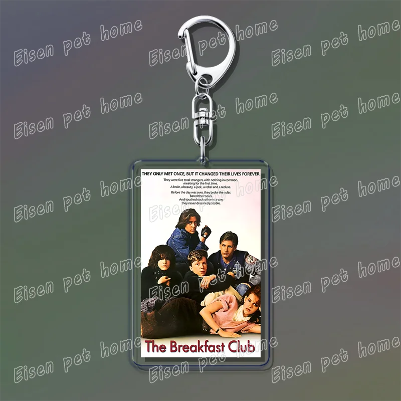 Popular Classic Movies Keychains for Accessories Bag Jaws Fight Club Avatar Films Pendant Key Chains Keyrings Jewelry Fans Gifts