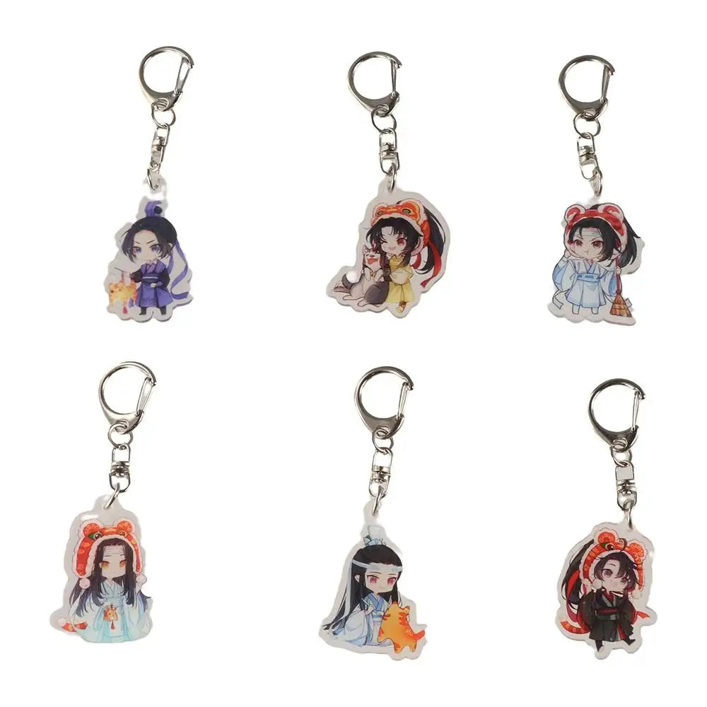 Mo Dao Zu Shi Mo Dao Zu Shi Keychain Wei Wuxian Anime BL Anime Acrylic Keyring Lan Wangji Cartoon