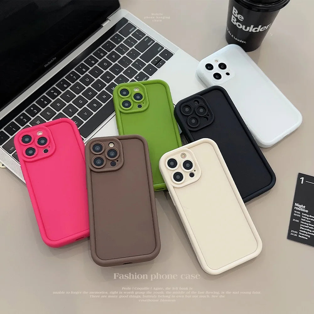 Liquid Silicon Phone Case For iPhone 11 Funda iPhone 16 17 Pro Max 13 14 15 12 7 8 Plus 17 Air 16promax 15promax Carcasa Cover