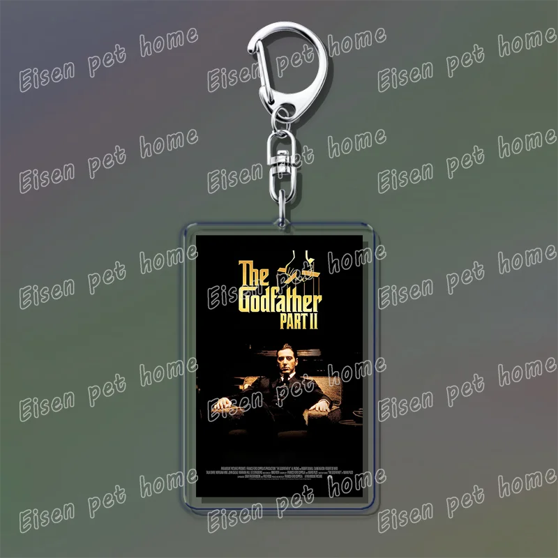 Popular Classic Movies Keychains for Accessories Bag Jaws Fight Club Avatar Films Pendant Key Chains Keyrings Jewelry Fans Gifts