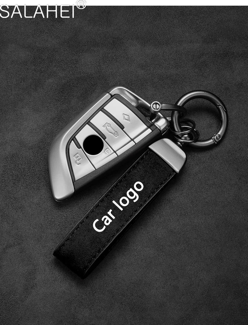 Luxury Women Men Key Chain Leather Car Keychain For BYD Han Tang Ev Song Plus Pro Dolphin Atto 3 Yuan BYD Keychain Accessories