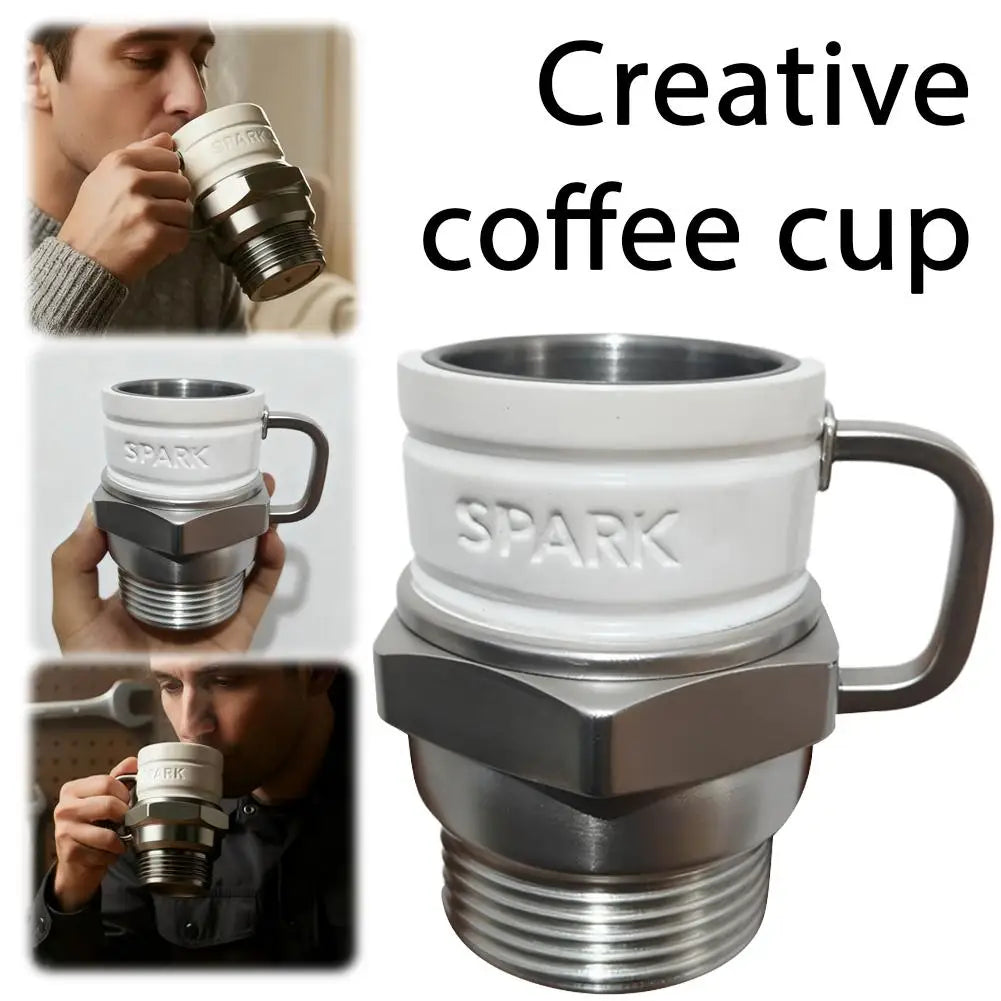 Spark Plug Mug, Engine Spark Plug Design, Novelty Coffee Mug, personalized automotive coffee mugs