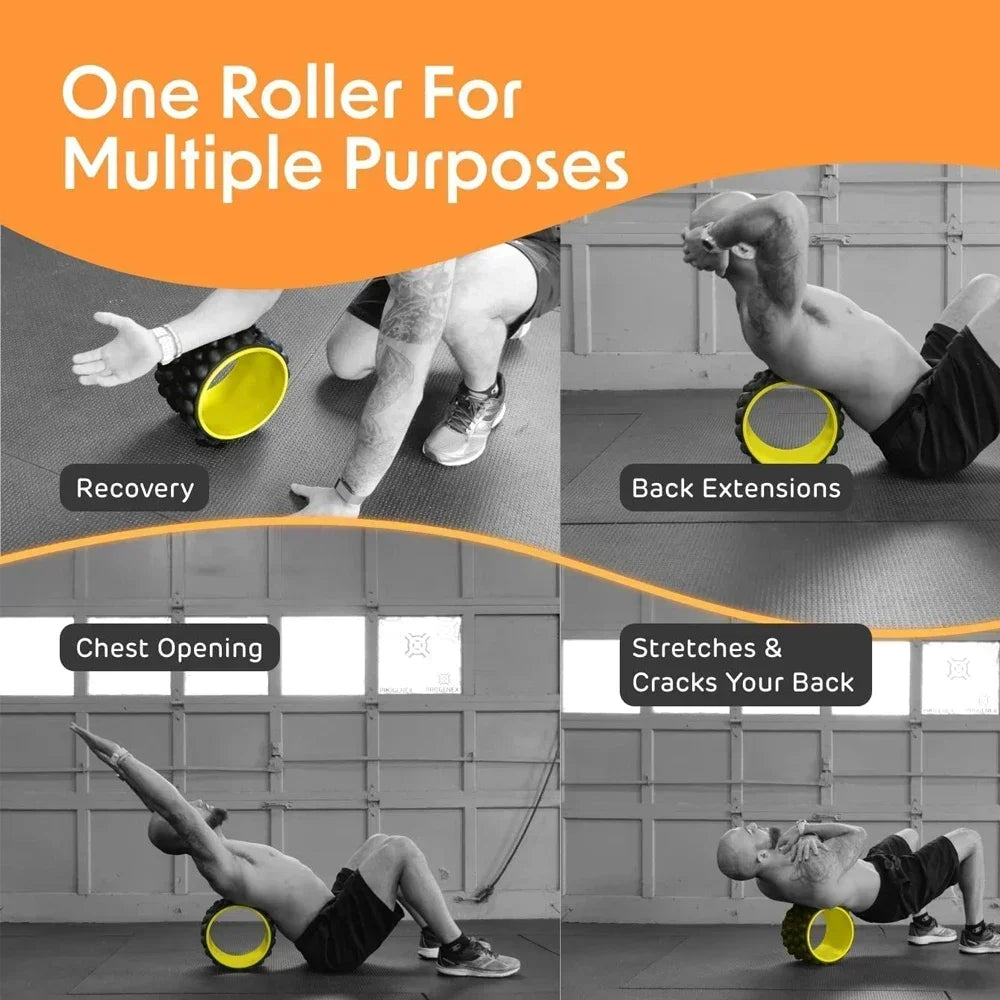 Physical Exercise and Waist Muscle Relaxer Yoga Assist WheelPregnancy Movement Yoga Abdominal Wheel Yoga Wheel Fitness Device