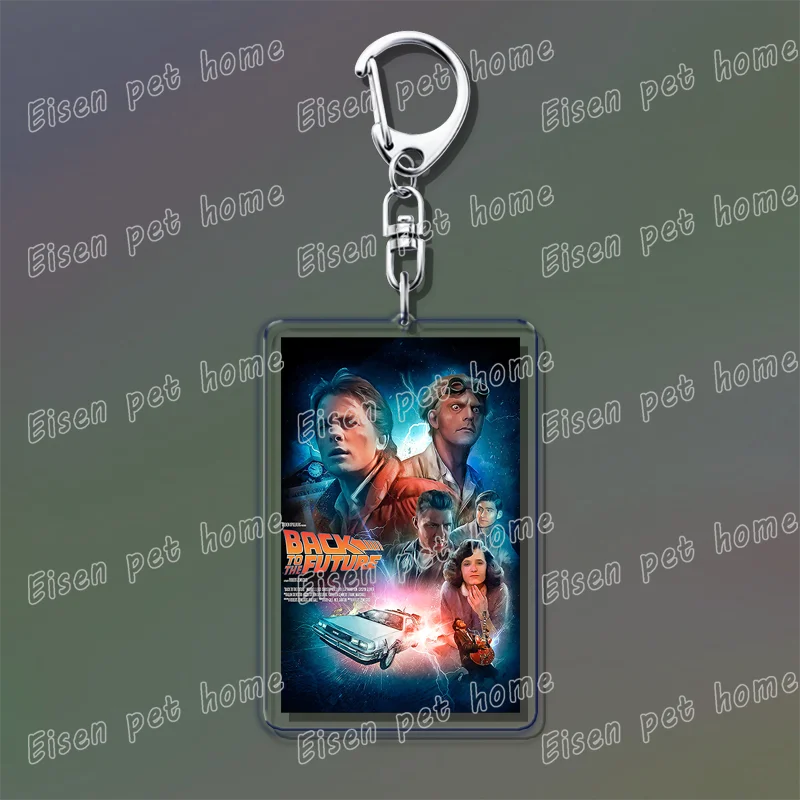 Popular Classic Movies Keychains for Accessories Bag Jaws Fight Club Avatar Films Pendant Key Chains Keyrings Jewelry Fans Gifts