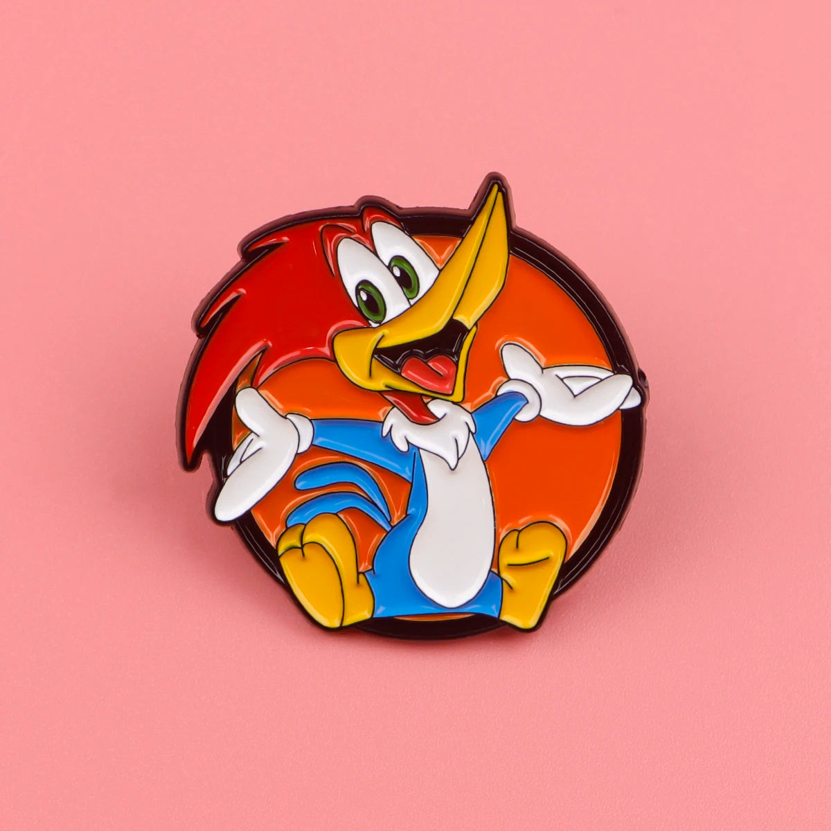 Woodpecker Cartoon Movie Pin Lapel Pins for Backpacks Enamel Pin Jewelry Accessories Brooches Badges for Briefcase Gift