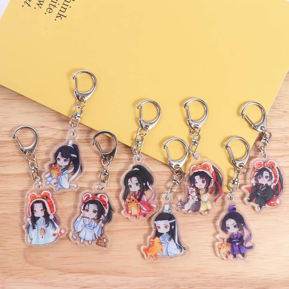 Mo Dao Zu Shi Mo Dao Zu Shi Keychain Wei Wuxian Anime BL Anime Acrylic Keyring Lan Wangji Cartoon