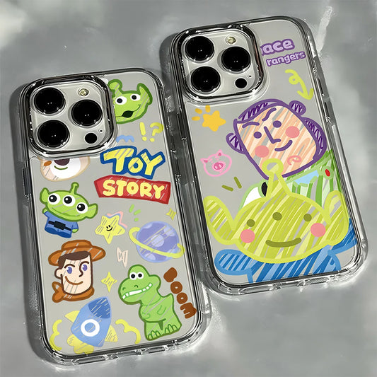 Lovely Cartoon Toys Storys Phone Case For iPhone 17 16e 16 15 14 13 12 11mini Pro Max X XR XSMAX 8 7 Air Plus Transparent Cover