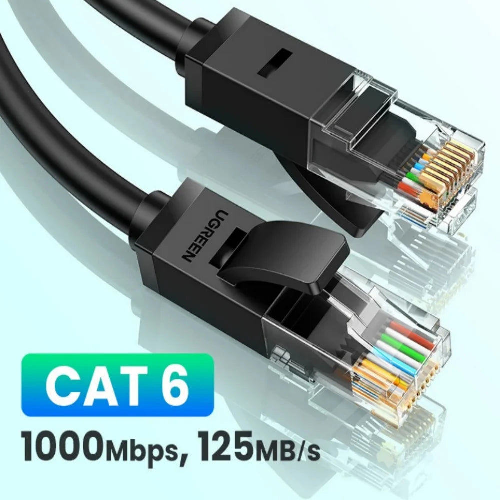 UGREEN Cable Cat6 Gigabit High Speed 1000Mbps Internet Cable RJ45 Shielded Network LAN Cord for PC PS5 PS4 PS3 Xbox