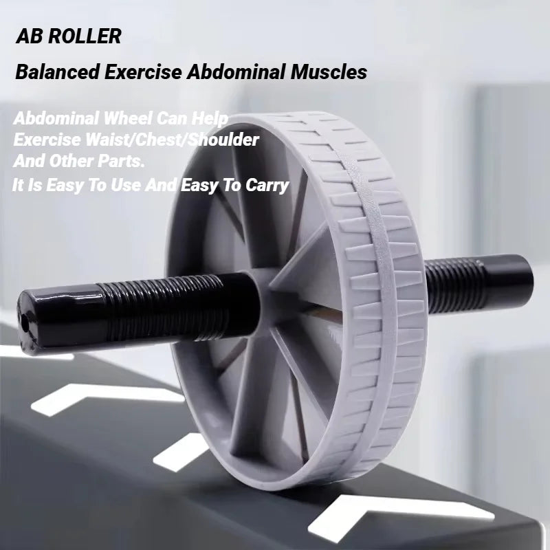 1Pcs Abdominal Wheel Strong Load Bearing Non-slip Roller Strengthen Muscle Exercise Equipment Fitness Training Home Use Silent