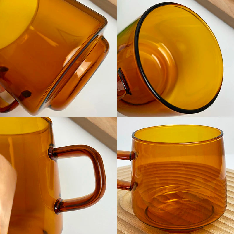 YOMDID Colorful Coffee Mug High Borosilicate Glass Coffee Cup Tea Juice Milk Water Mug Durable caneca tazas Heat Resistant