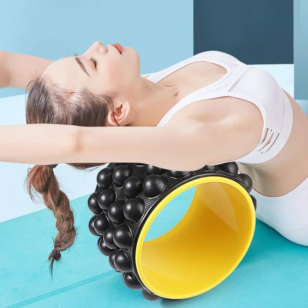 Physical Exercise and Waist Muscle Relaxer Yoga Assist WheelPregnancy Movement Yoga Abdominal Wheel Yoga Wheel Fitness Device