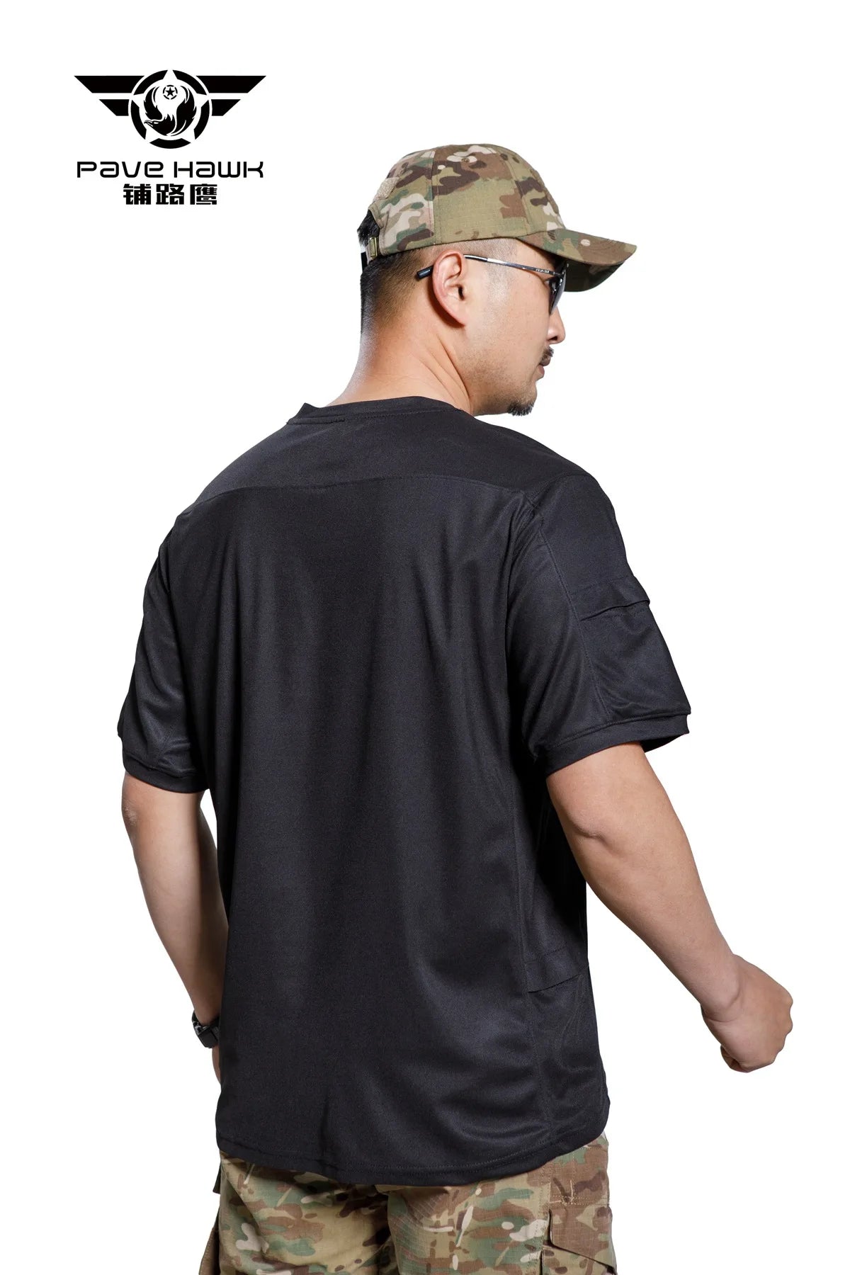 Men's Army Tactical T-shirt Military Training Quick-drying Breathable Short Sleeves Summer Beach Sun Protection Casual T-shirt