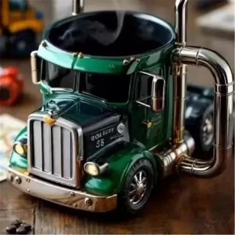 Semi Truck Coffee Mug Truck Homes Kitchen Handcraft Water Cup