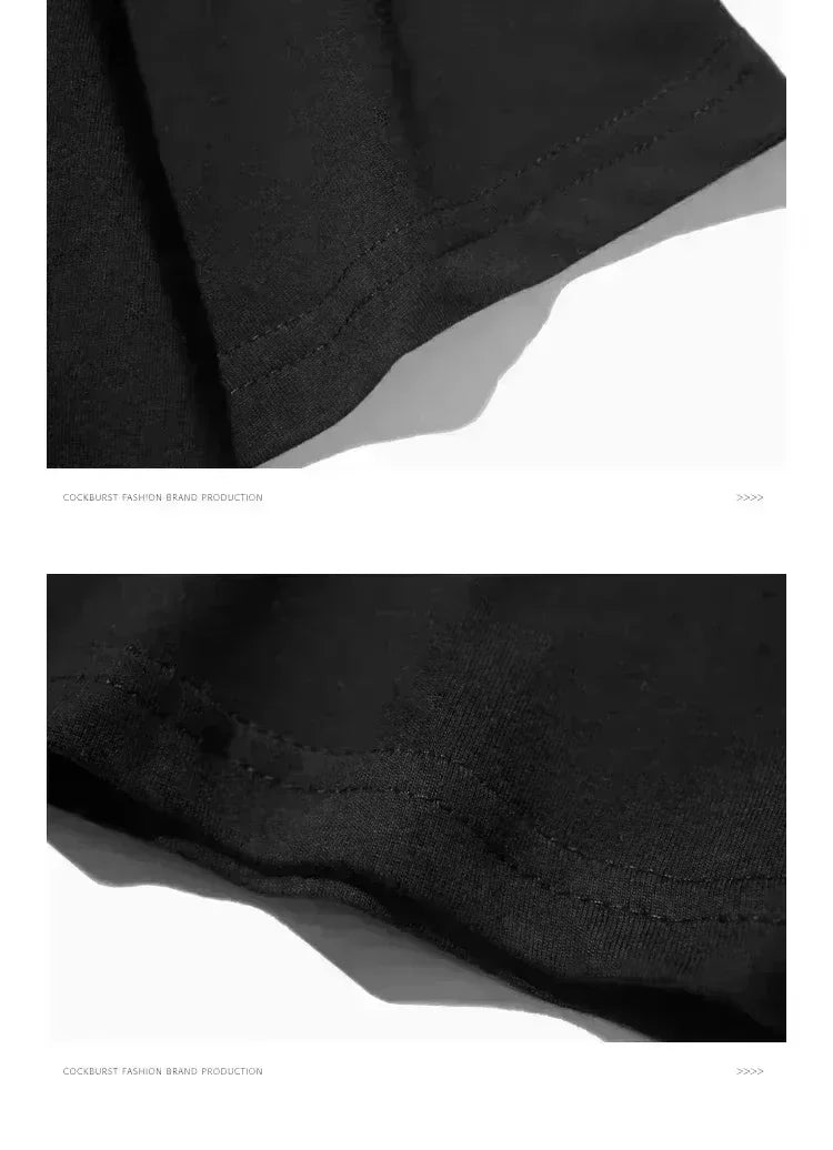 Jimmy Page Led Zeppelin Cotton Black Loose and Breathable Men's and Women's Same Crew Neck Pure Cotton T-shirt