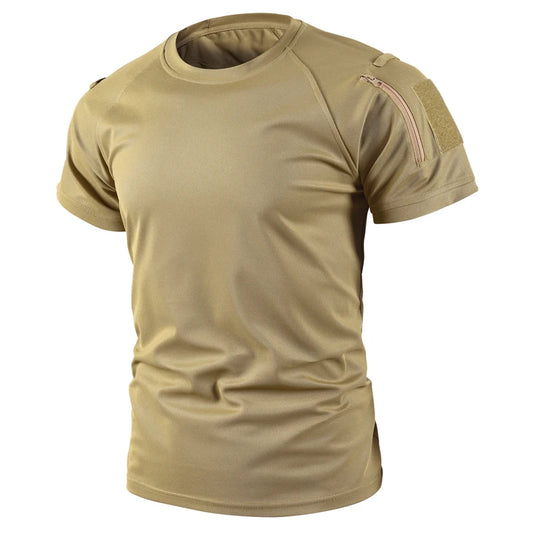 Tactical Military T-shirt Outdoor Breathable Army Combat Men Pullover Quick Dry Trekking Camping Hiking Fishing Polos Tee Tops