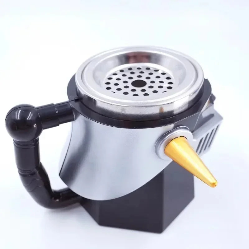 Mugs Cup Transforming Autobots Coffee Mug with Lid Stainless Steel Water Cup Can Be Used As An Ashtray with Filter Element 410ML