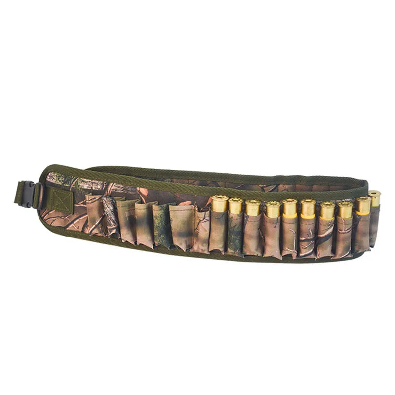 Tactical 30 Rounds 12/20 Gauge Ammo Holder Pouch Belt Shot Gun Shell Bandolier Waist Bullet Cartridges Holster for Hunting