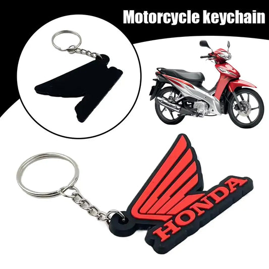 Motorcycle Keychain Rubber Keyring Logo Key Chain Small Gift Activities For Honda Motorcycle Keychain Accessories