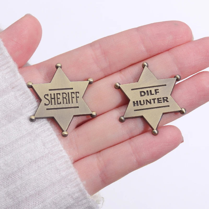 Star Sheriff Dilf Hunter Enamel Pin Lapel Jewelry Badge Metal Cartoon Accessories Backpack Hat Wholesale Gifts