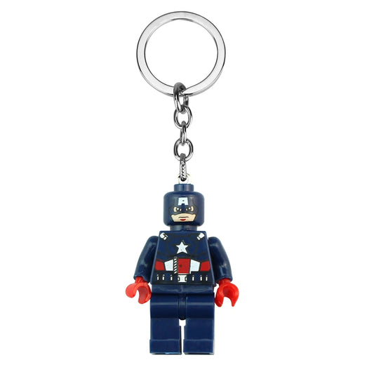 12 Style Marvel Deadpool & Wolverine Keychain Superhero Creative Building Blocks Cartoon Pendant Bag Keychain Accessories Fans