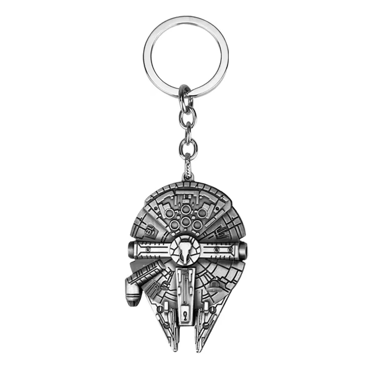 Movie Star Wars Spaceship Keychain Millennium Falcon Metal Pendant Keyring Fans Commemorate Key Chains