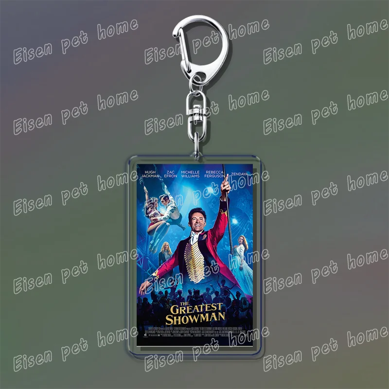 Popular Classic Movies Keychains for Accessories Bag Jaws Fight Club Avatar Films Pendant Key Chains Keyrings Jewelry Fans Gifts
