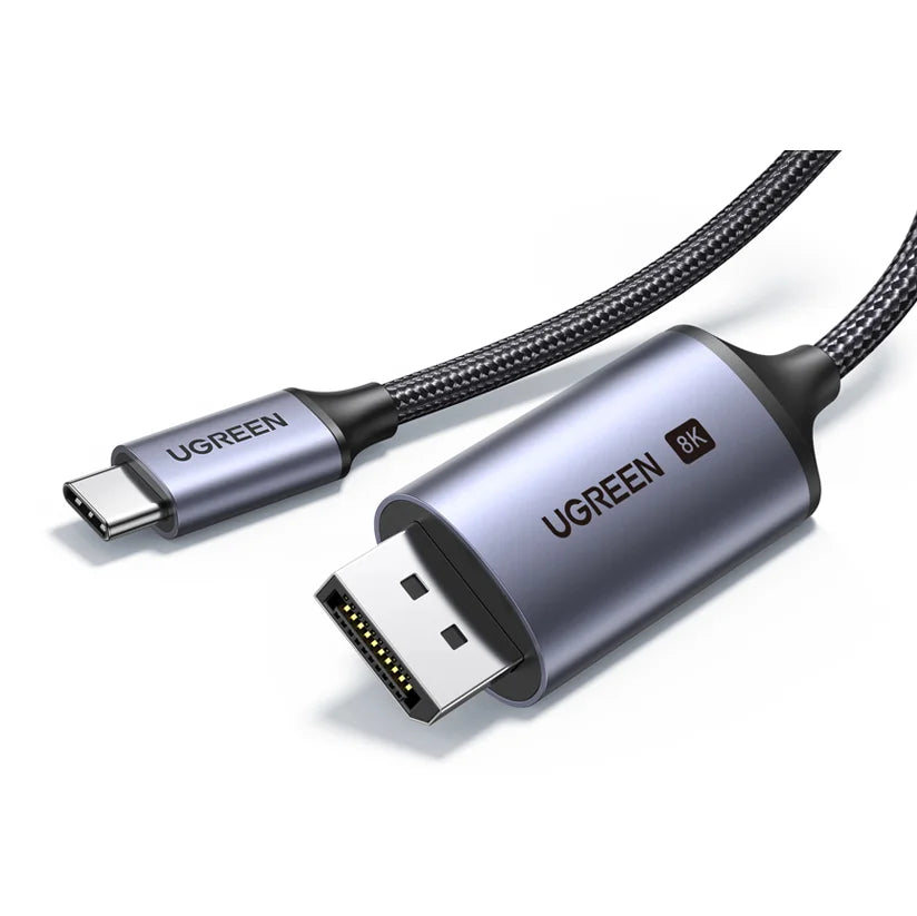 UGREEN USB C to DisplayPort 1.4 Cable 8K@60Hz 4K@240Hz Thunderbolt 4/3 to DisplayPort Cord USB C to DP 1.4 32.4 Gbps Alu Braided
