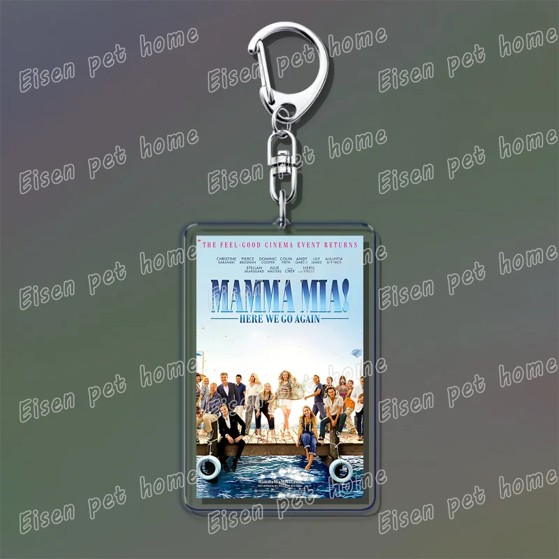 Popular Classic Movies Keychains for Accessories Bag Jaws Fight Club Avatar Films Pendant Key Chains Keyrings Jewelry Fans Gifts